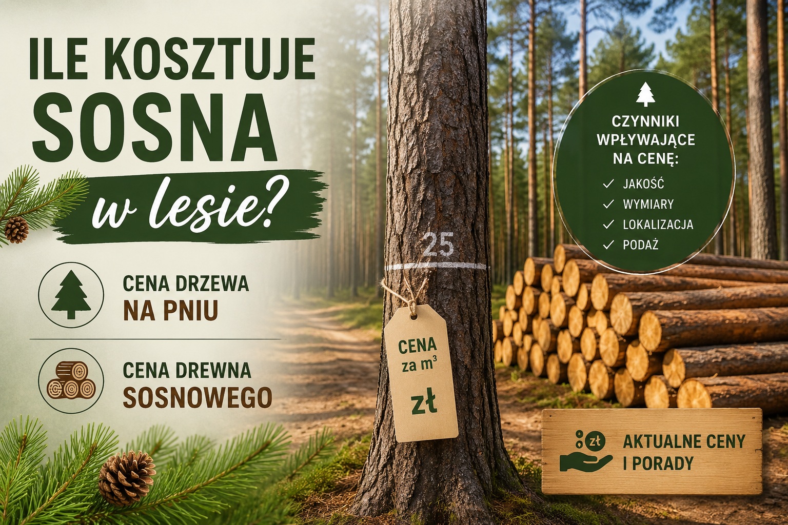 Ile kosztuje sosna w lesie