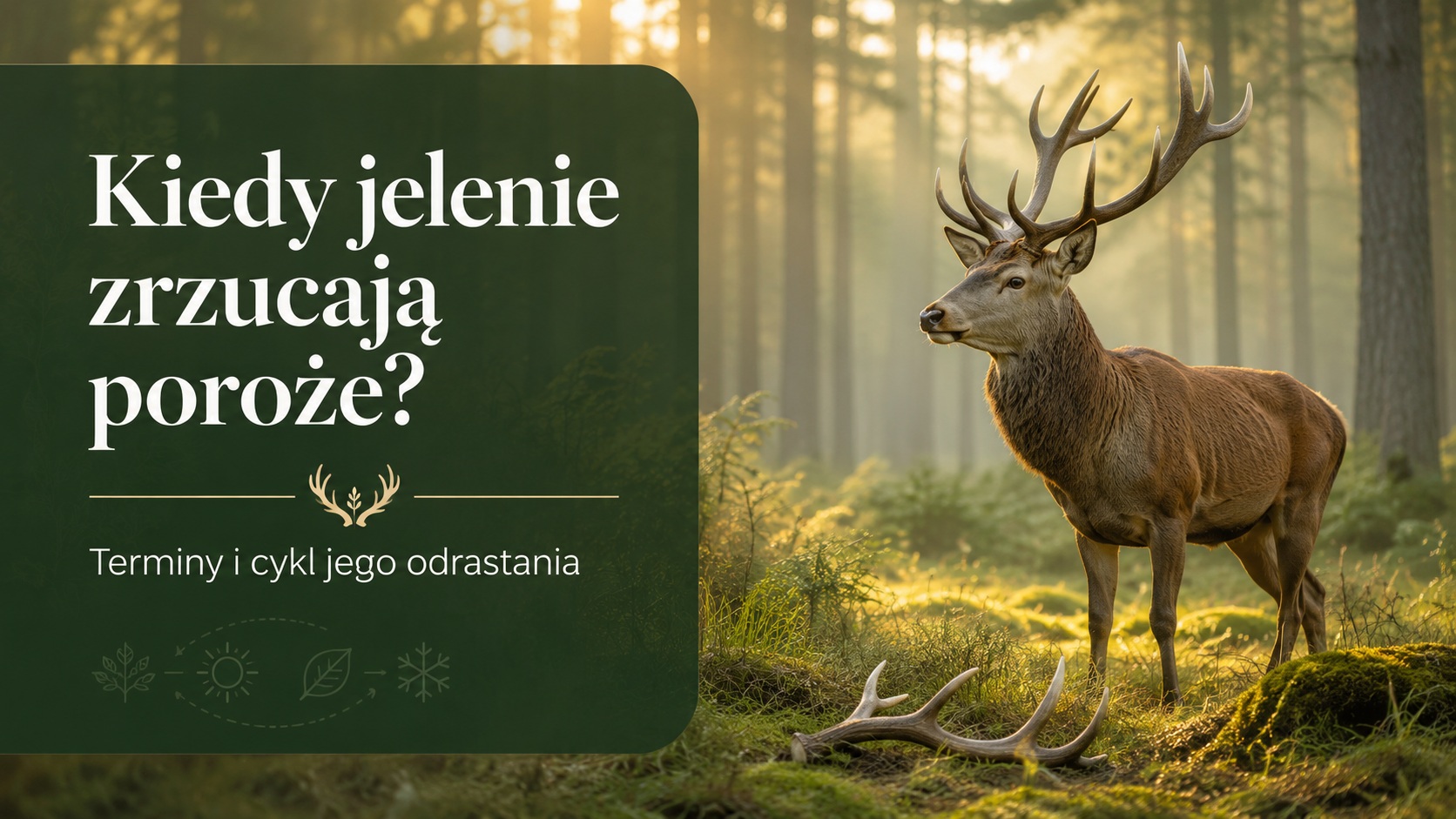 Kiedy jelenie zrzucają poroże